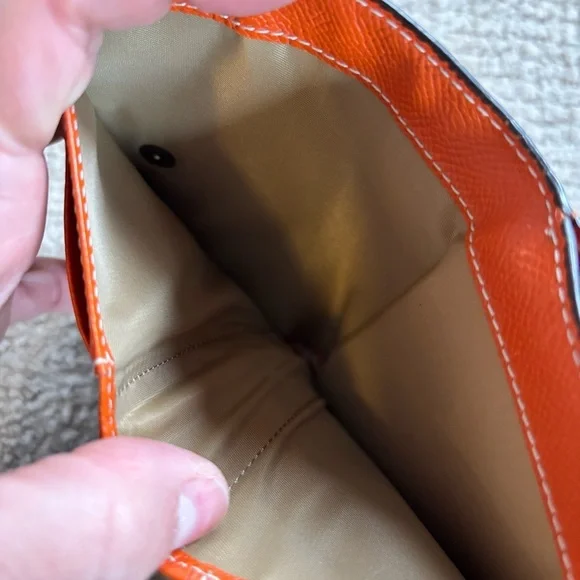 Les Tanneries du Puy Orange Leather Wallet - Picture 6 of 7